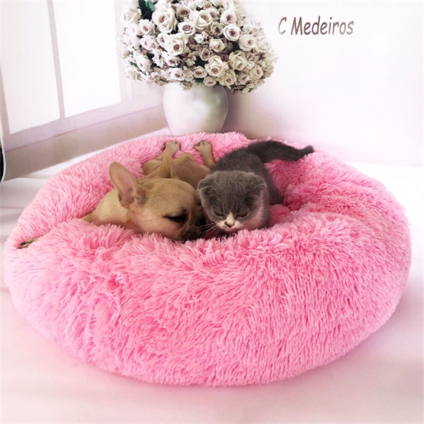 Round Long Hairy Autumn And Winter Nest Pad Cat Mattress - 𝓢𝓱𝓸𝓹𝓵𝓮𝓬𝔂