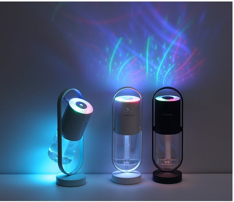Magic Shadow USB Air Humidifier For Home With Projection Night Lights Ultrasonic Car Mist Maker Mini Office Air Purifier - 𝓢𝓱𝓸𝓹𝓵𝓮𝓬𝔂