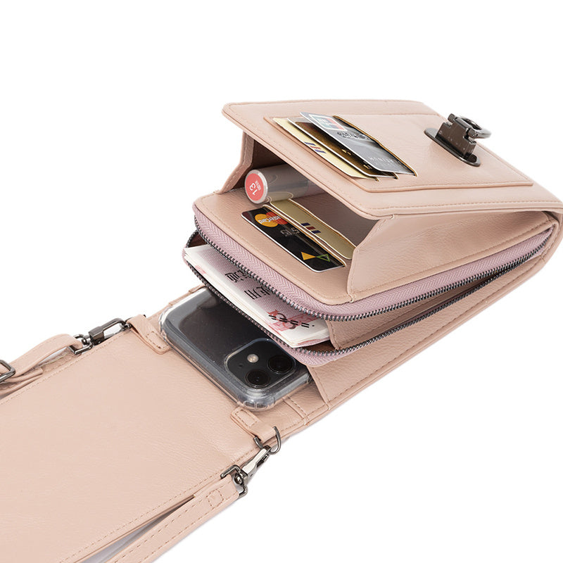 Rivet Design Shoulder Bags Mobile Phone Handbag Solid Color Crossbody Bags Women - 𝓢𝓱𝓸𝓹𝓵𝓮𝓬𝔂