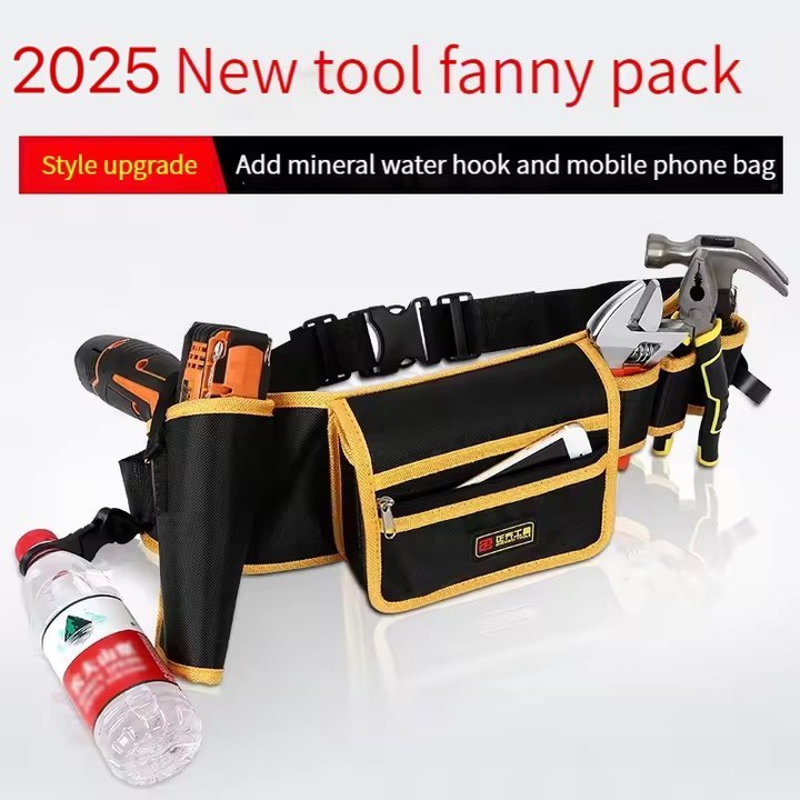 Electrician Tool Kit Special Portable Small Waist Bag Canvas Sturdy And Durable Waist Bag Belt Multi-function Storage And Repair Bag - 𝓢𝓱𝓸𝓹𝓵𝓮𝓬𝔂