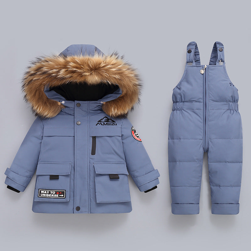 Children's Down Jacket Suit New Winter Baby Baby Down Jacket Two-piece Set - 𝓢𝓱𝓸𝓹𝓵𝓮𝓬𝔂