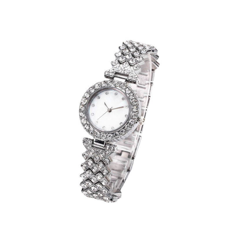Fashion Simple Women's Quartz Watch Diamond Alloy - 𝓢𝓱𝓸𝓹𝓵𝓮𝓬𝔂