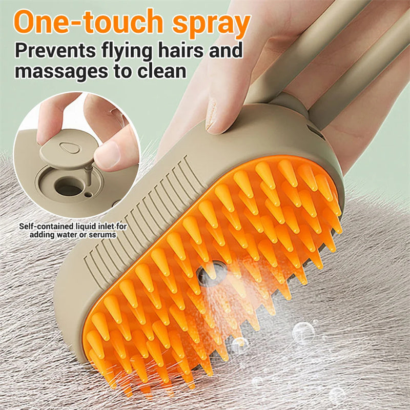 Cat Steam Brush Steamy Dog Brush 3 In 1 Electric Spray Cat Hair Brushes For Massage Pet Grooming Comb Hair Removal Combs Pet Products - 𝓢𝓱𝓸𝓹𝓵𝓮𝓬𝔂