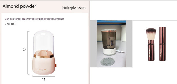 Women Eye Shadow Brush Cleaning Tool Portable Electric Makeup Brush Cleaner Machine With USB Charging Automatic Cosmetic Brush - 𝓢𝓱𝓸𝓹𝓵𝓮𝓬𝔂