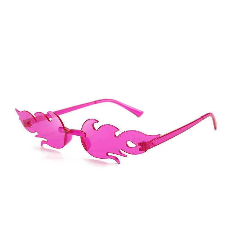 Flame Sunglasses Frameless Personality Colorful - 𝓢𝓱𝓸𝓹𝓵𝓮𝓬𝔂