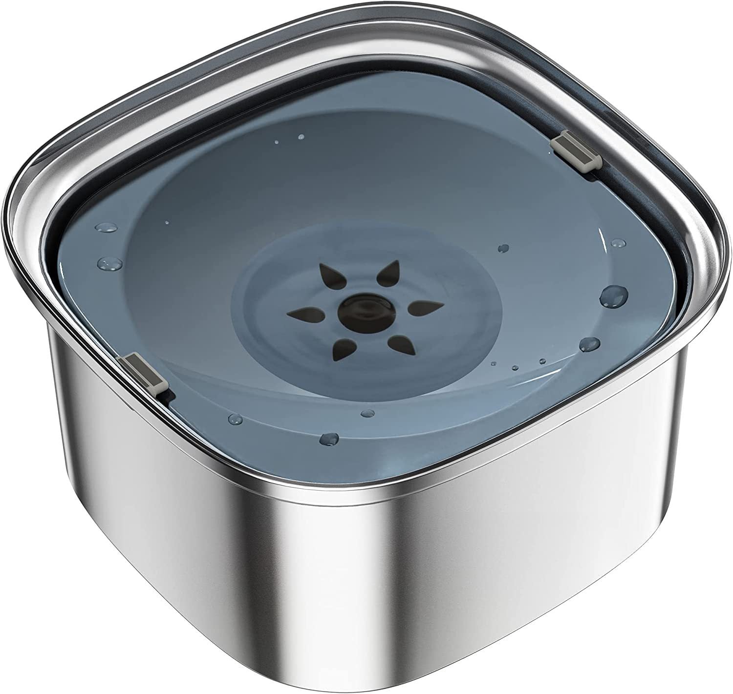 Pet Stainless Steel Water Bowl Large Capacity Floating - 𝓢𝓱𝓸𝓹𝓵𝓮𝓬𝔂
