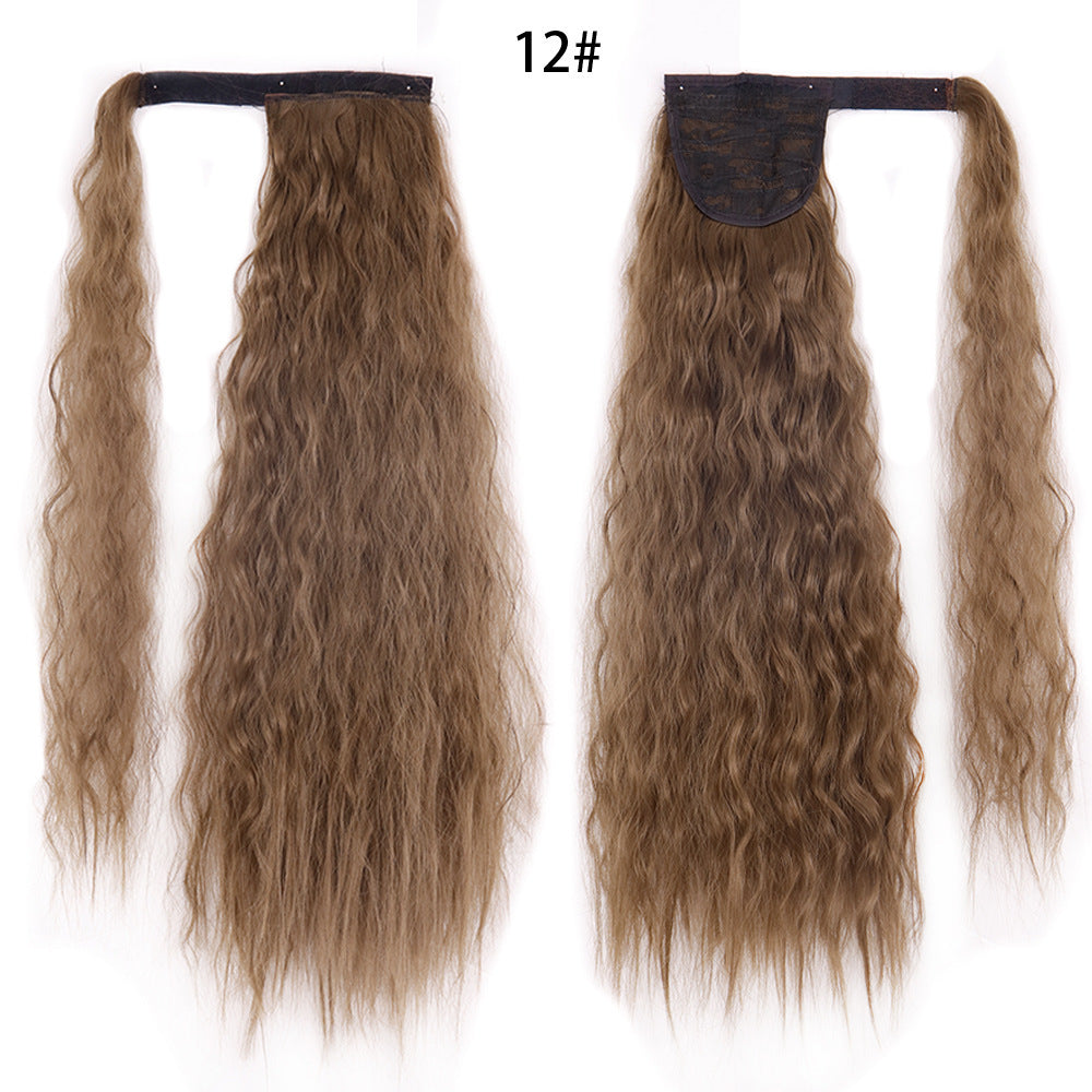 Ponytail Wig Water Wave Velcro Banding Chemical Fiber High Temperature Silk - 𝓢𝓱𝓸𝓹𝓵𝓮𝓬𝔂