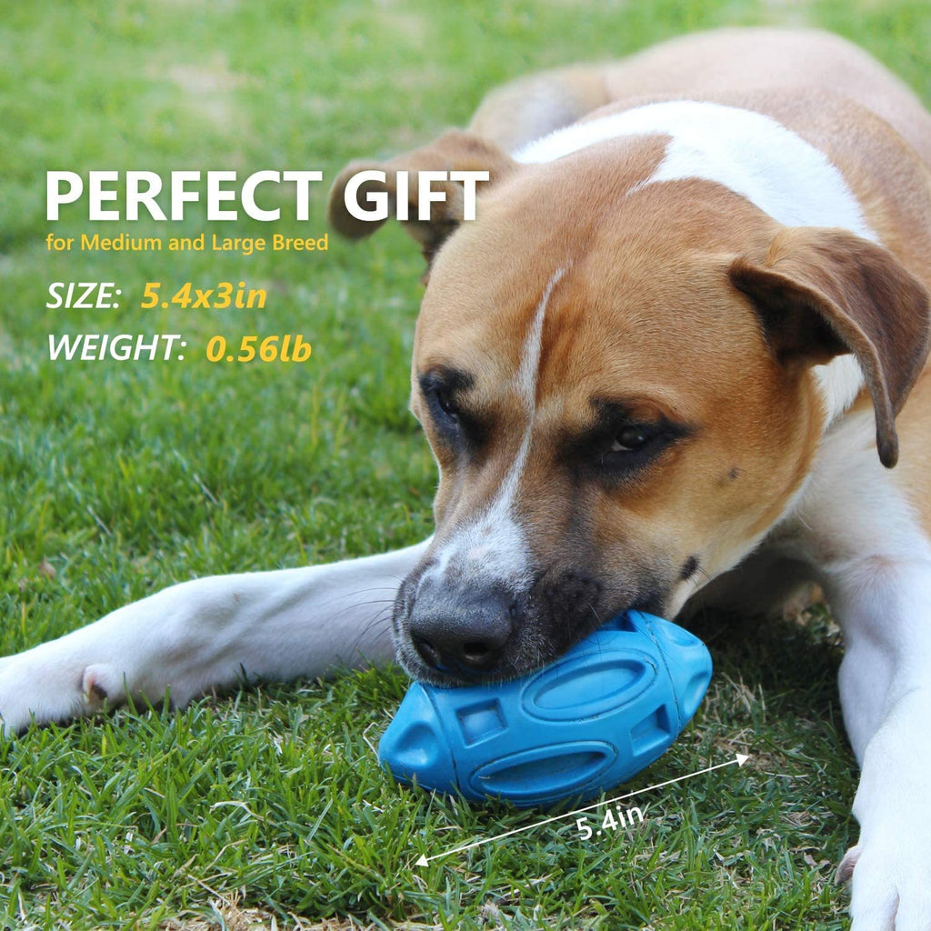 Pet Supplies Dog Toys Rubber Sounding Rugby Wear-Resistant Bite-Resistant Sounding Dog Ball - 𝓢𝓱𝓸𝓹𝓵𝓮𝓬𝔂
