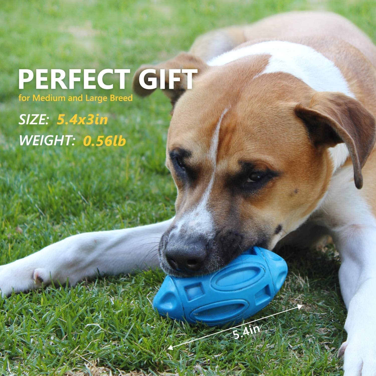 Pet Supplies Dog Toys Rubber Sounding Rugby Wear-Resistant Bite-Resistant Sounding Dog Ball - 𝓢𝓱𝓸𝓹𝓵𝓮𝓬𝔂