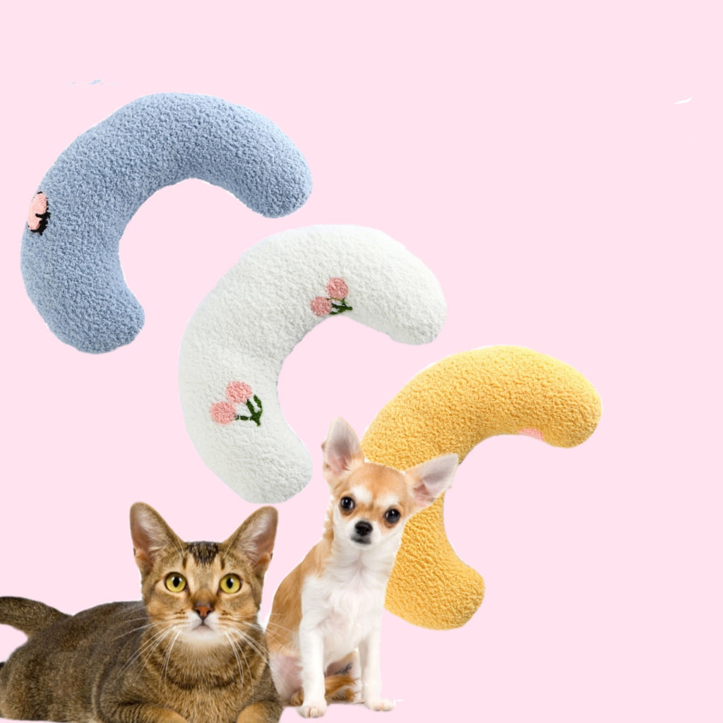 Little Pillow For Cats Fashion Neck Protector Deep Sleep Puppy U-Shaped Pillow Pets Pillow Kitten Headrest Dog Sleeping Pillow Pet Products - 𝓢𝓱𝓸𝓹𝓵𝓮𝓬𝔂