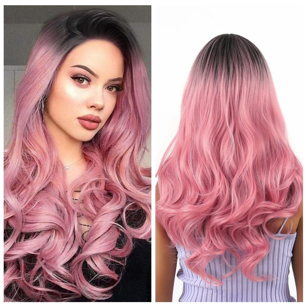 Large Wave Medium And Long Curly Hair Chemical Fiber Wig - 𝓢𝓱𝓸𝓹𝓵𝓮𝓬𝔂