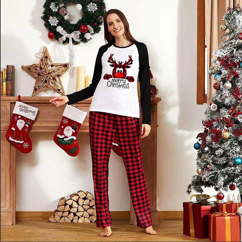 Family Christmas Pajamas Matching Sets Christmas Sleepwear Parent-Child Pjs Outfit For Christmas Holiday Xmas Party - 𝓢𝓱𝓸𝓹𝓵𝓮𝓬𝔂
