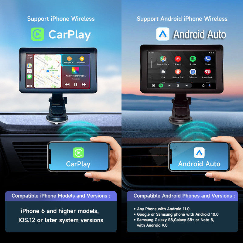 7 IPS Car Smart Screen Wireless Carplay Auto Mobile Phone Projection Screen Navigation - 𝓢𝓱𝓸𝓹𝓵𝓮𝓬𝔂