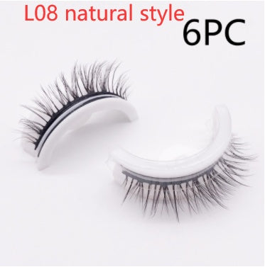 Reusable 3D Mink Lashes Natural False Eyelashes Self Adhesive Fake Glue Free Makeup Eyelash Extension Silk - 𝓢𝓱𝓸𝓹𝓵𝓮𝓬𝔂