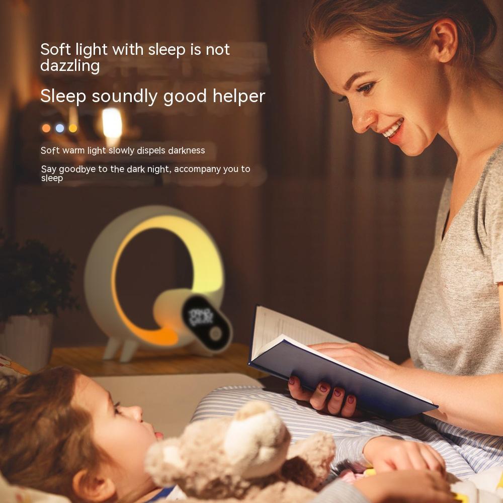 Creative Q Light Analog Sunrise Digital Display Alarm Clock Bluetooth Audio Intelligent Wake-up Q Colorful Atmosphere Light - 𝓢𝓱𝓸𝓹𝓵𝓮𝓬𝔂