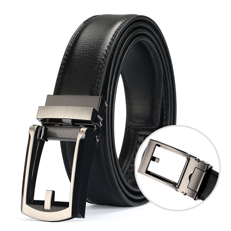 Two-layer Cowhide Fake Needle Automatic Buckle Men's Special Belt - 𝓢𝓱𝓸𝓹𝓵𝓮𝓬𝔂