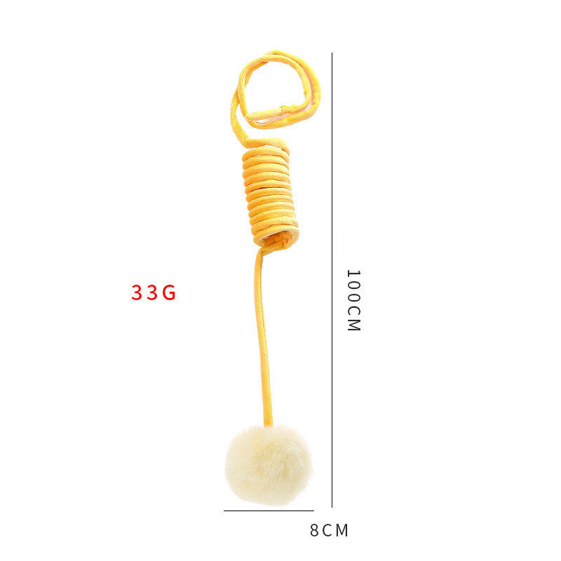 Cat Toy Self-Hi Sucker Spring Rabbit Hair Ball Interactive Play Pet Supplies Interactive Toys - 𝓢𝓱𝓸𝓹𝓵𝓮𝓬𝔂