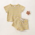 Children's Waffle Stripe Short Sleeve - 𝓢𝓱𝓸𝓹𝓵𝓮𝓬𝔂