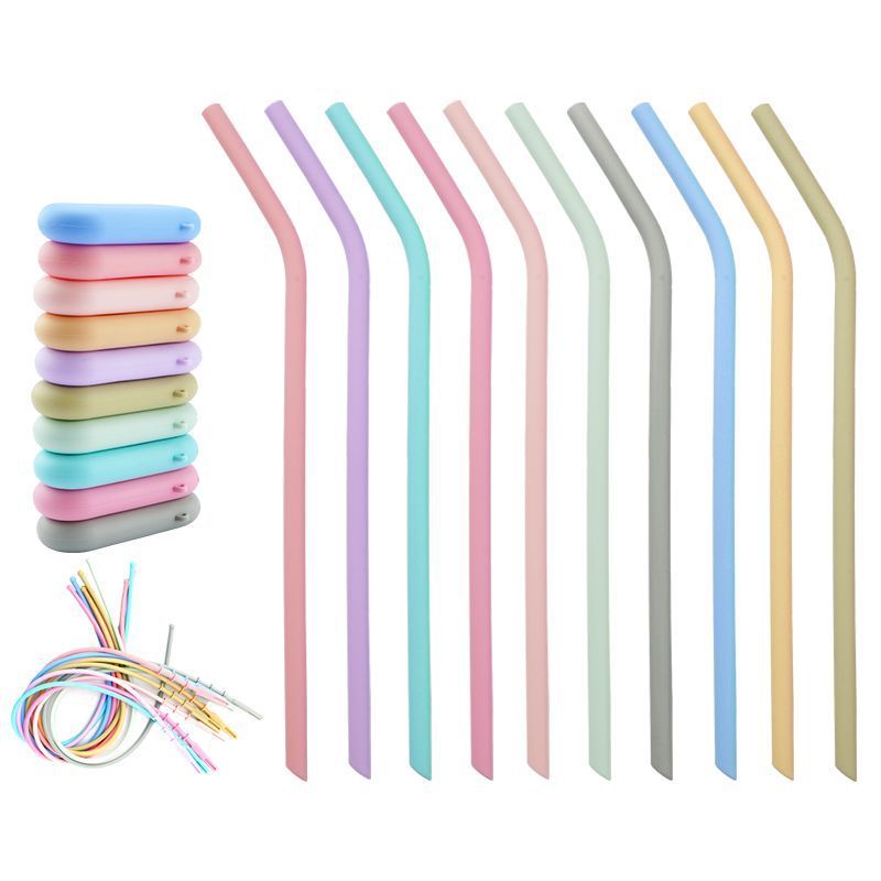 Color Silicone Straw Suit Food Grade - 𝓢𝓱𝓸𝓹𝓵𝓮𝓬𝔂