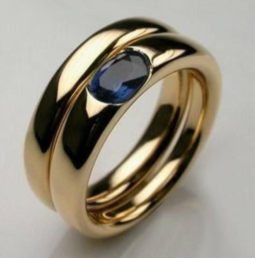 18K Gold Copper Inlaid Zircon Ring Personalized Creative High Sense Female