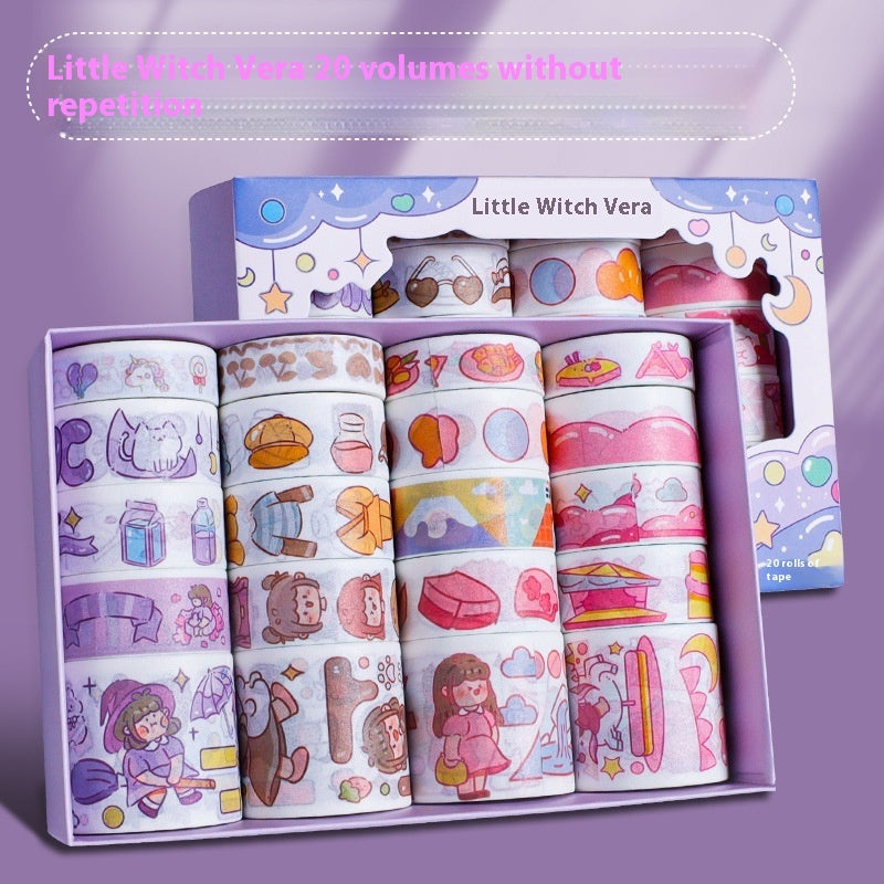 Cute Cartoon Journal Stickers And Paper Adhesive Tape Film Female
