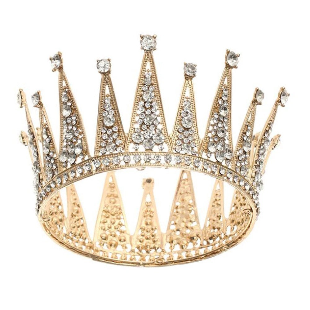 Fashion Bridal Hair Accessories Alloy Hollow Diamond Crown - 𝓢𝓱𝓸𝓹𝓵𝓮𝓬𝔂