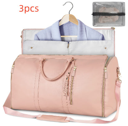 Large Capacity Travel Duffle Bag Women's Handbag Folding Suit Bag Waterproof Clothes Totes - 𝓢𝓱𝓸𝓹𝓵𝓮𝓬𝔂
