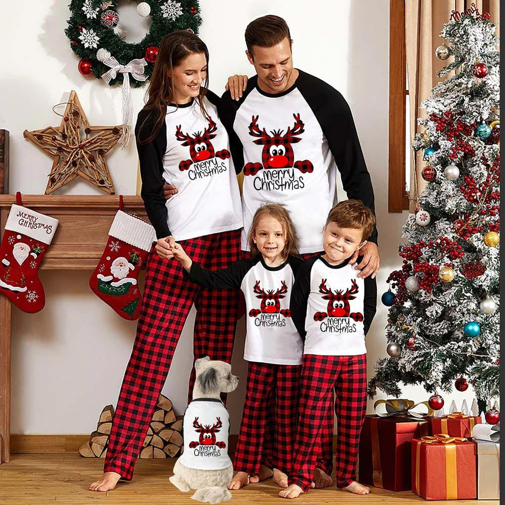 Family Christmas Pajamas Matching Sets Christmas Sleepwear Parent-Child Pjs Outfit For Christmas Holiday Xmas Party - 𝓢𝓱𝓸𝓹𝓵𝓮𝓬𝔂