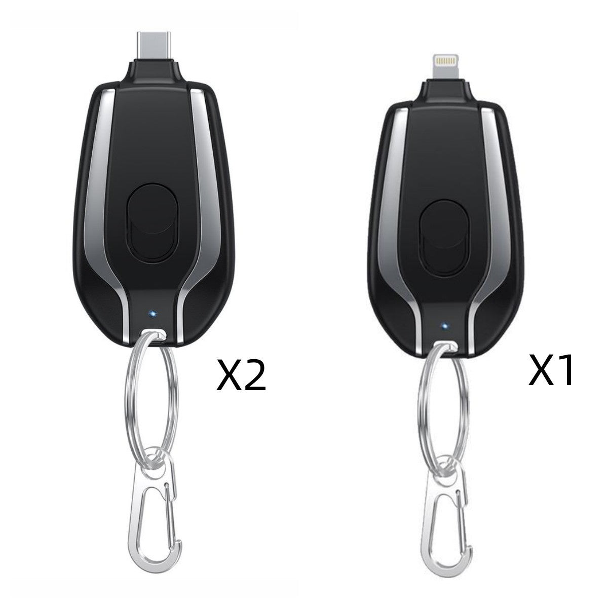 1500mAh Mini Power Emergency Pod Keychain Charger With Type-C Ultra-Compact Mini Battery Pack Fast Charging Backup Power Bank - 𝓢𝓱𝓸𝓹𝓵𝓮𝓬𝔂