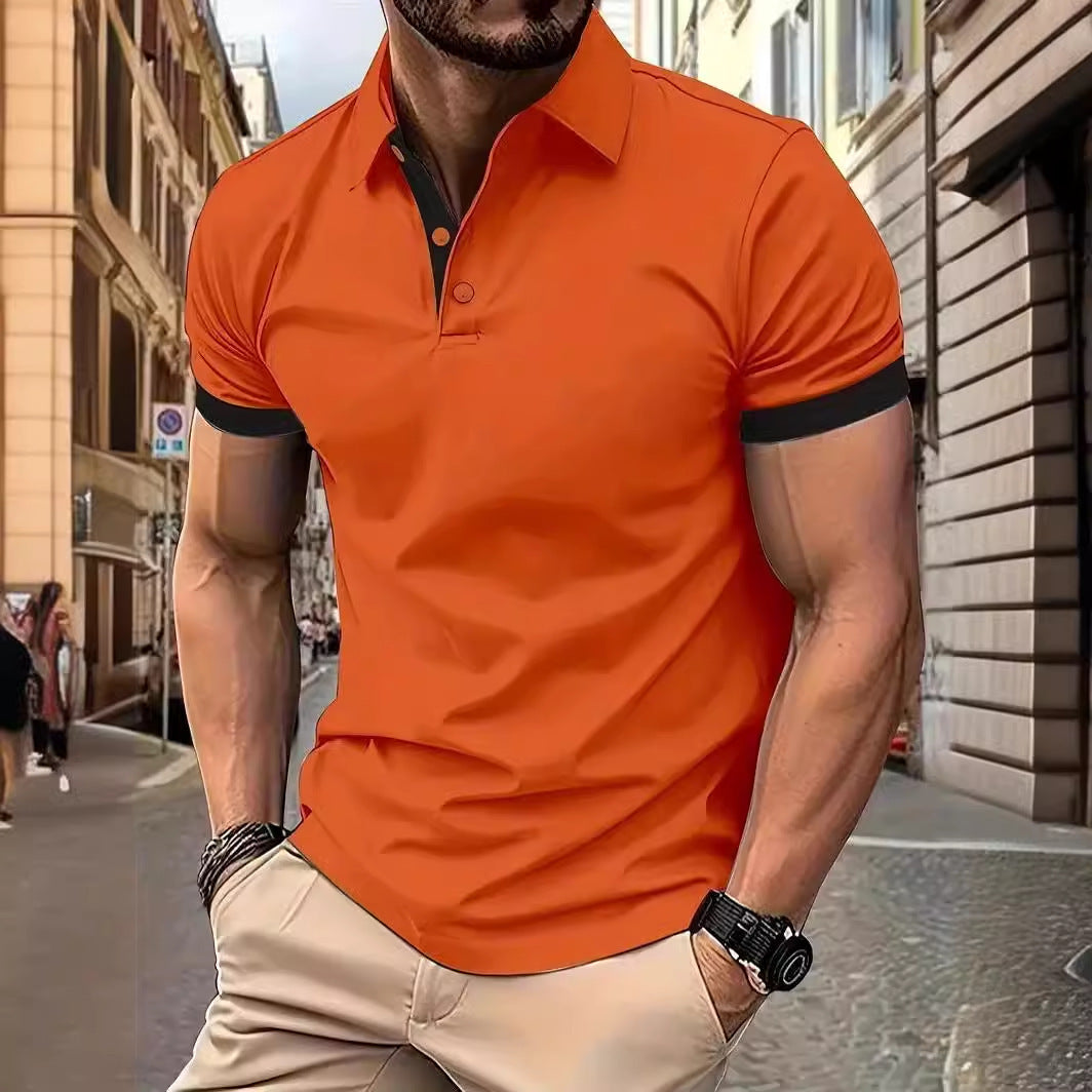 Men's Short Sleeve Business Shirt Summer Casual Polo Shirts - 𝓢𝓱𝓸𝓹𝓵𝓮𝓬𝔂