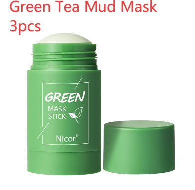 Cleansing Green Tea Mask Clay Stick Oil Control Anti-Acne Whitening Seaweed Mask Skin Care - 𝓢𝓱𝓸𝓹𝓵𝓮𝓬𝔂