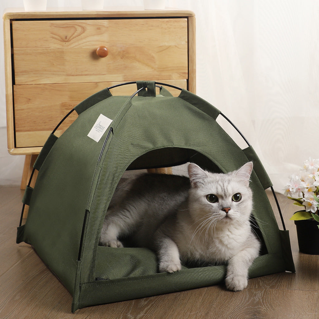 Cat Tent Cooling Mat  Dog House Pet Sofa Camping Dog Bed With Cushion For Dog Kennel Indoor Cat Nest Cat Bed Pets Products - 𝓢𝓱𝓸𝓹𝓵𝓮𝓬𝔂