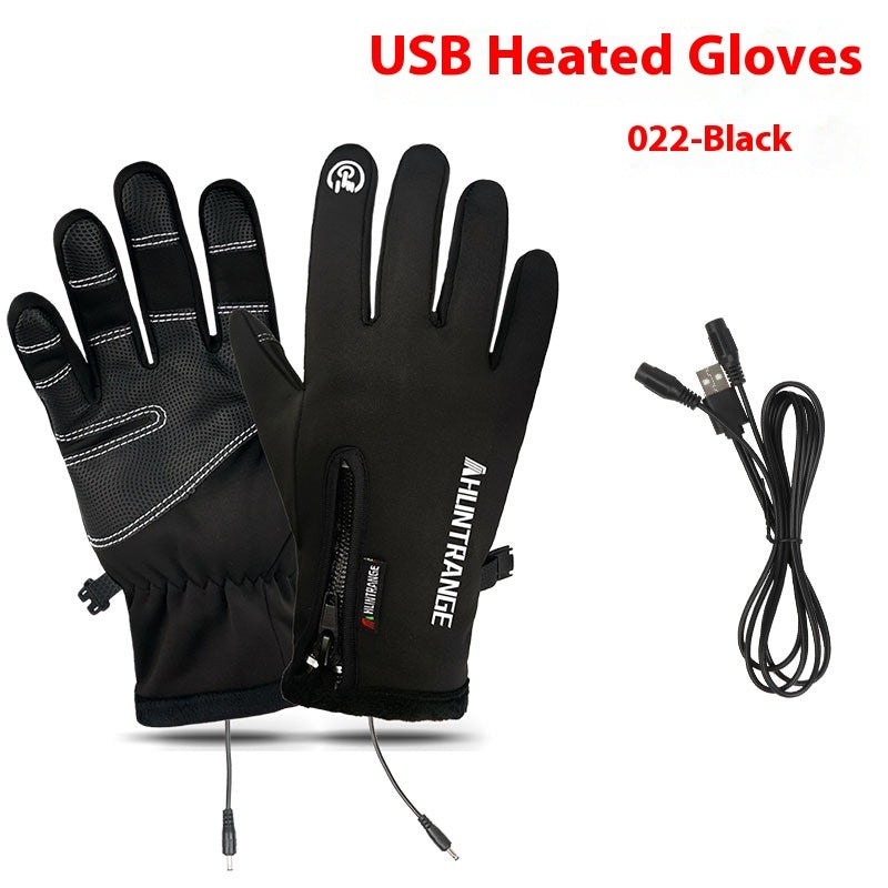 USB Electric Heating Heating Gloves Winter Outdoors Sports Skiing Warm Waterproof Non-slip - 𝓢𝓱𝓸𝓹𝓵𝓮𝓬𝔂