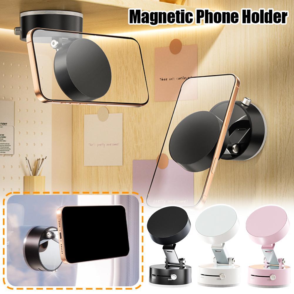 Foldable Magnetic Vacuum Car Phone Holder Foldable Suction Cup With Suction Cup Hands-Free Navigation For Smart Phone - 𝓢𝓱𝓸𝓹𝓵𝓮𝓬𝔂