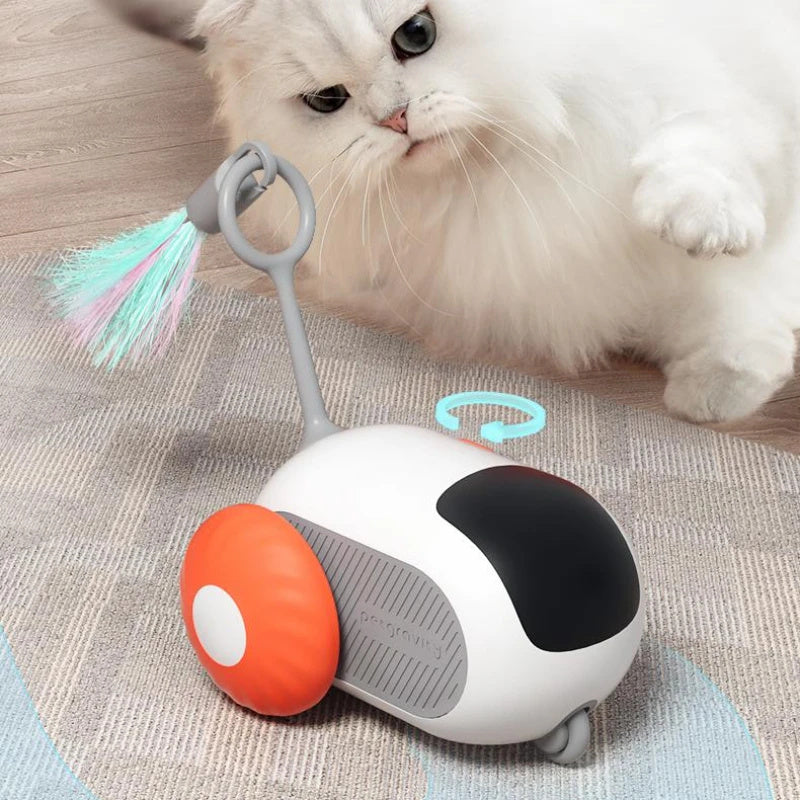 Remote Control Interactive Cat Car Toy USB Charging Chasing Automatic Self-moving Remote Smart Control Car Interactive Cat Toy Pet Products - 𝓢𝓱𝓸𝓹𝓵𝓮𝓬𝔂