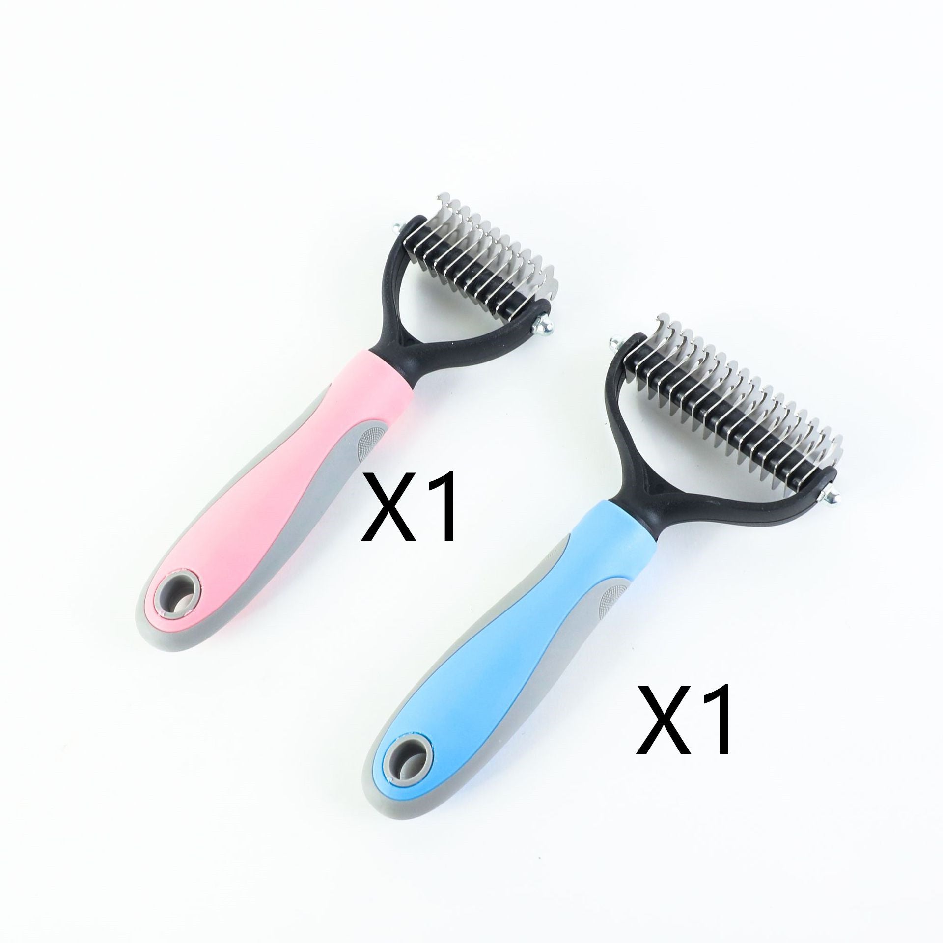 Stainless Double-sided Pet Brush Hair Removal Comb Grooming Dematting Dog Grooming Shedding Tools - 𝓢𝓱𝓸𝓹𝓵𝓮𝓬𝔂