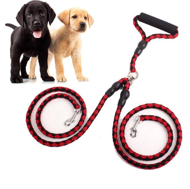 Double-Ended Traction Rope For Walking The Dog Hand-Double-Ended Traction Rope One Plus Two Leash Collar Pet Supplies Dog Collar - 𝓢𝓱𝓸𝓹𝓵𝓮𝓬𝔂