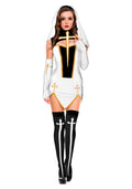 Sexy Bad Habit Nun Costume Religious Sister Fancy Dress - 𝓢𝓱𝓸𝓹𝓵𝓮𝓬𝔂