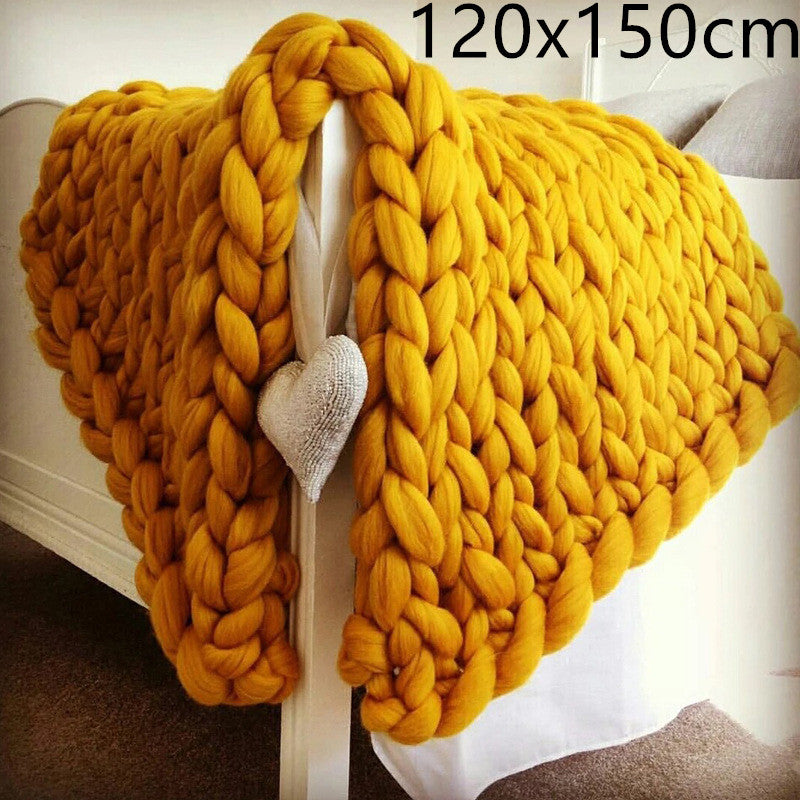 Acrylic woven super thick wool blanket - 𝓢𝓱𝓸𝓹𝓵𝓮𝓬𝔂