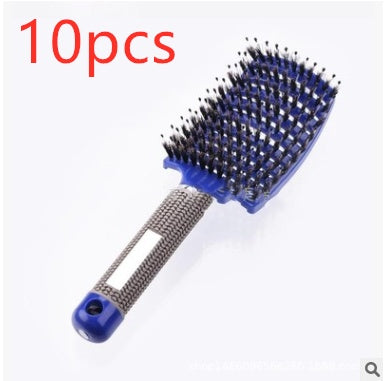 Hairbrush Anti Klit Brushy Haarborstel Women Detangler Hair Brush Bristle Nylon Scalp Massage  Teaser Hair Brush Comb - 𝓢𝓱𝓸𝓹𝓵𝓮𝓬𝔂