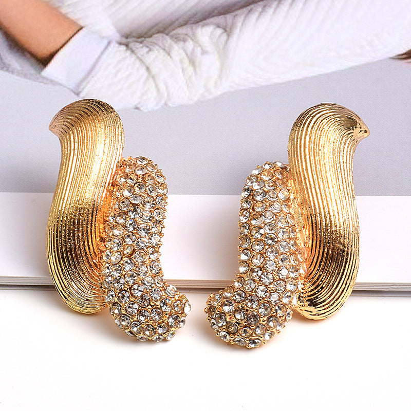 European And American Style Trendy Earrings Diamond - 𝓢𝓱𝓸𝓹𝓵𝓮𝓬𝔂
