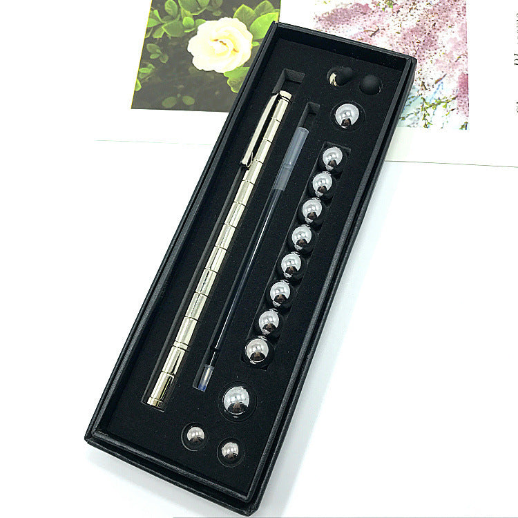 Stress Reducer Relief Toys Gift Box funny black golden kits Fidget magnetic polar pen with stylus ball pen - 𝓢𝓱𝓸𝓹𝓵𝓮𝓬𝔂