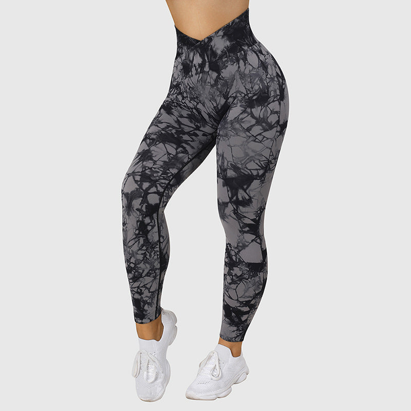 Seamless Tie Dye Leggings Women Yoga Pants Push Up Sport Fitness Running Gym Leggings - 𝓢𝓱𝓸𝓹𝓵𝓮𝓬𝔂