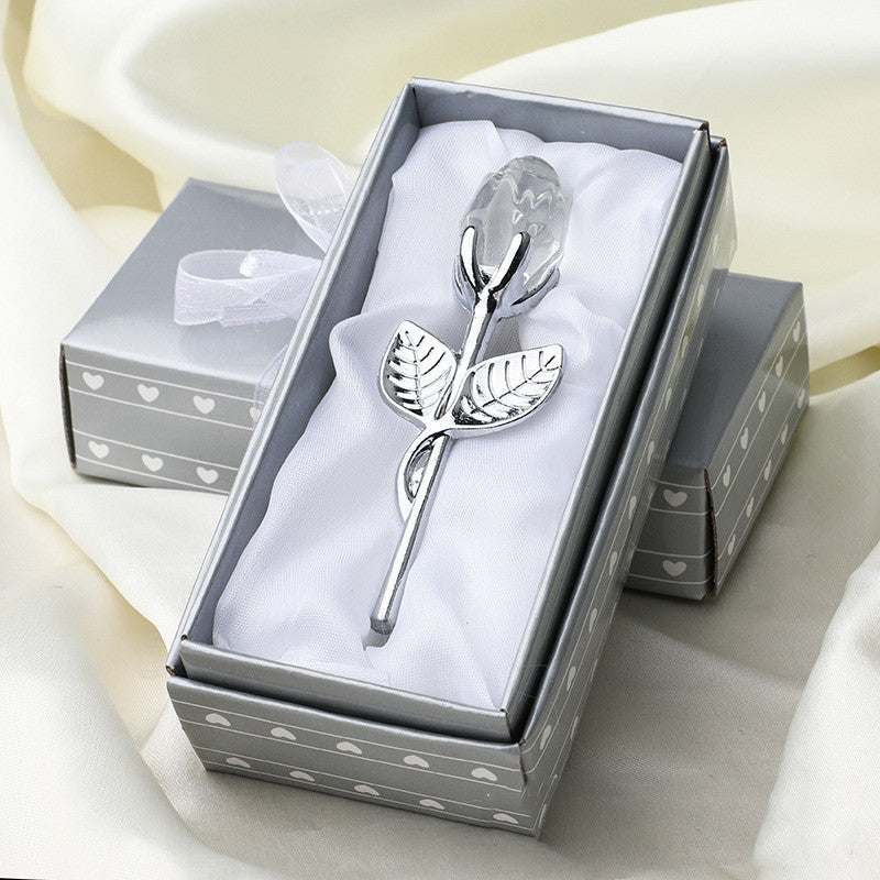 Crystal Metal Rose Valentine's Day Small Gift Wedding - 𝓢𝓱𝓸𝓹𝓵𝓮𝓬𝔂