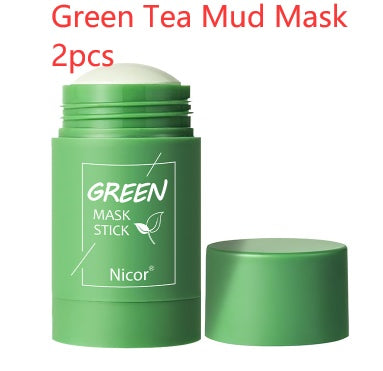 Cleansing Green Tea Mask Clay Stick Oil Control Anti-Acne Whitening Seaweed Mask Skin Care - 𝓢𝓱𝓸𝓹𝓵𝓮𝓬𝔂