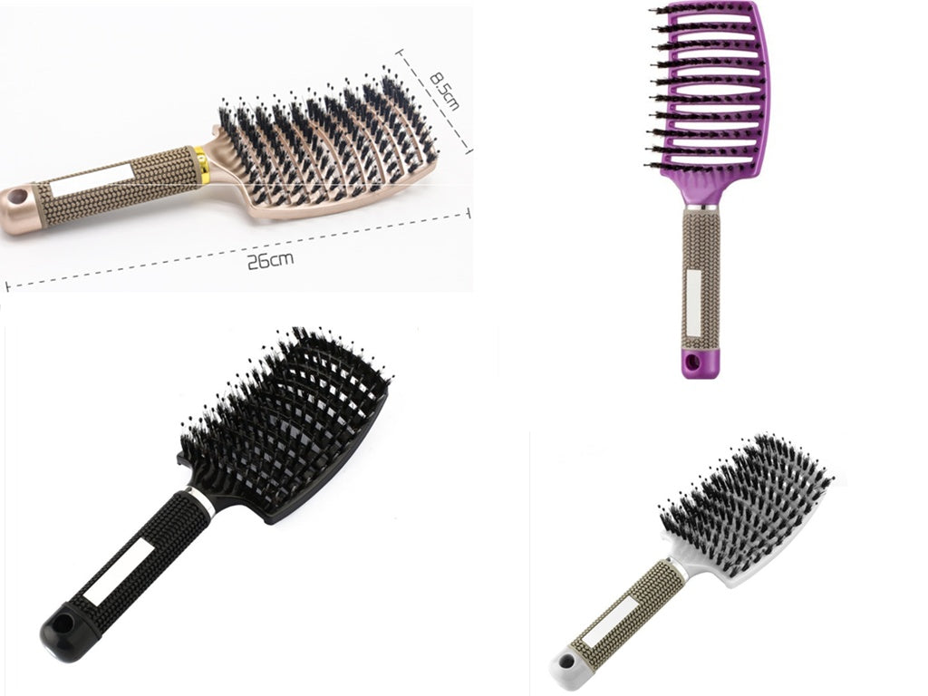 Hairbrush Anti Klit Brushy Haarborstel Women Detangler Hair Brush Bristle Nylon Scalp Massage  Teaser Hair Brush Comb - 𝓢𝓱𝓸𝓹𝓵𝓮𝓬𝔂