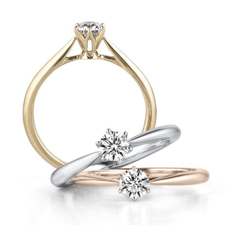 Diamond-encrusted simulation diamond ring Gold-colored rose gold wedding diamond female ring - 𝓢𝓱𝓸𝓹𝓵𝓮𝓬𝔂