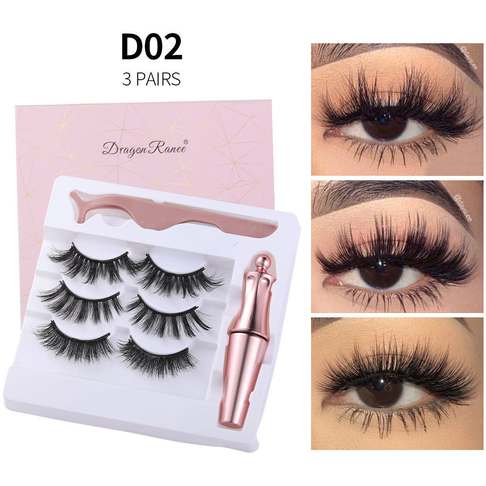 Natural Long Lasting Magnetic Liquid Eyeliner & Magnetic False Eyelashes & Tweezer Set Make up Set - 𝓢𝓱𝓸𝓹𝓵𝓮𝓬𝔂
