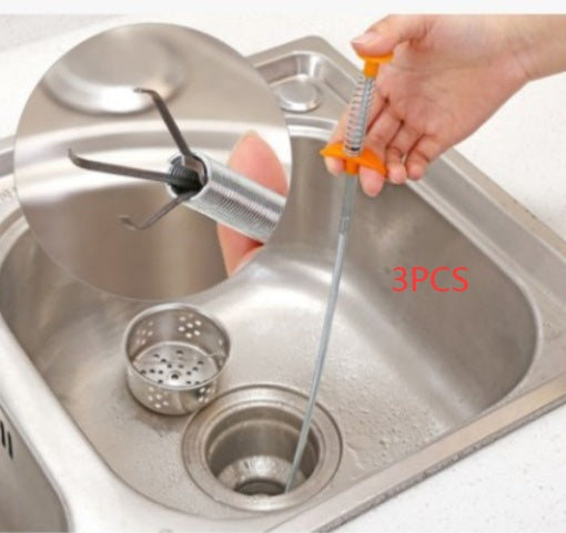 60CM Sewer Dredger Spring Pipe Dredging Tool Household Hair Cleaner Drain Clog Remover Cleaning Tools Household For Kitchen Sink Kitchen Gadgets - 𝓢𝓱𝓸𝓹𝓵𝓮𝓬𝔂