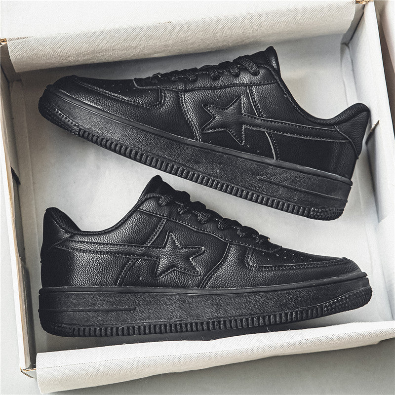 Thick Soled White Casual Sneakers For Men - 𝓢𝓱𝓸𝓹𝓵𝓮𝓬𝔂